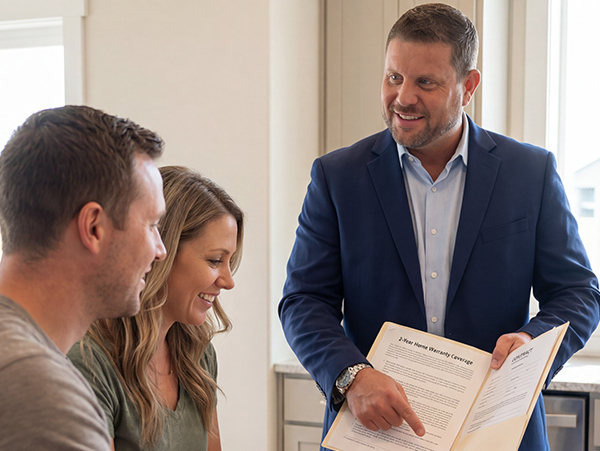 Couple reviewing their home selling options